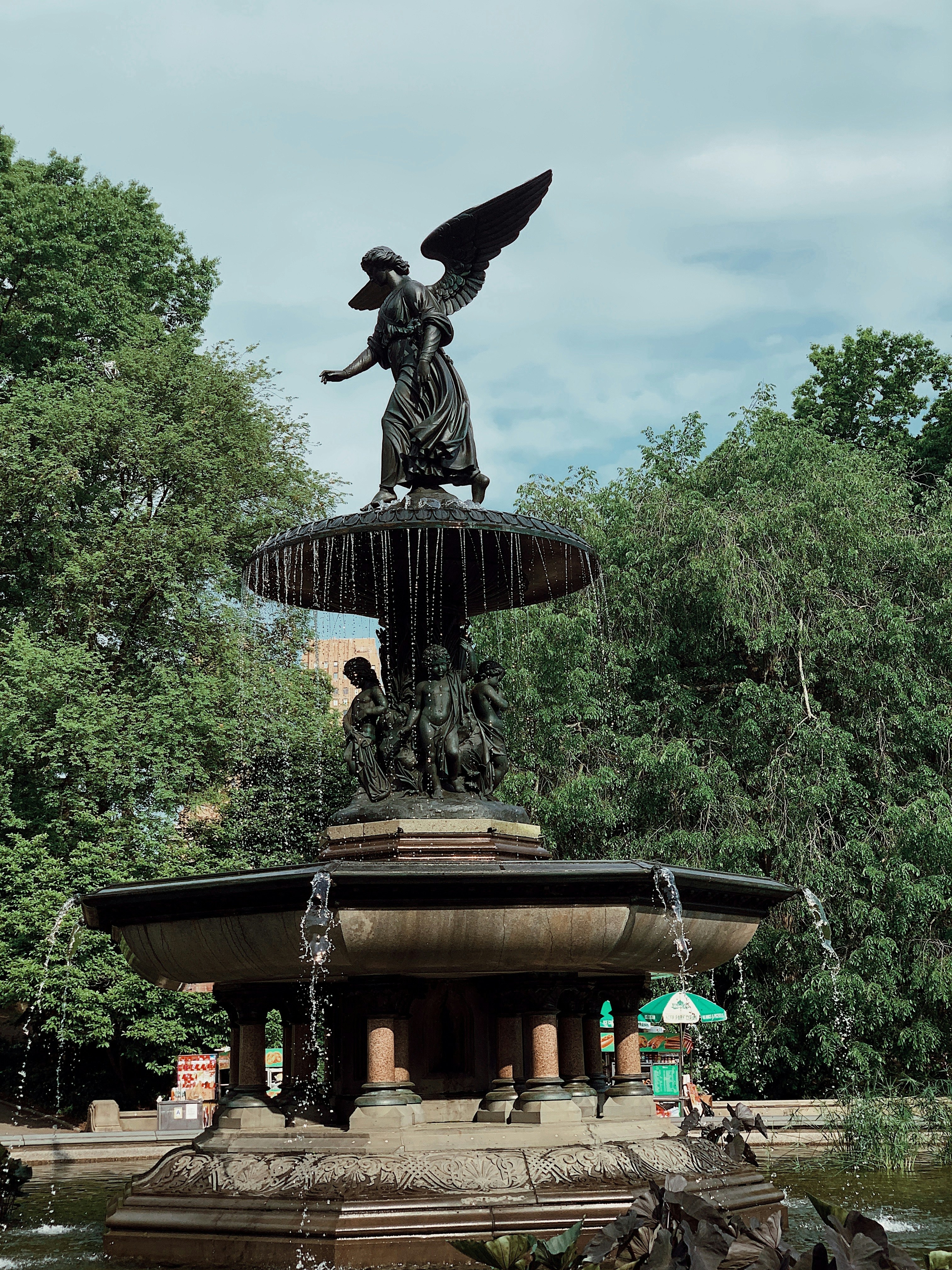 woman with wings statue